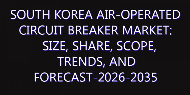 South Korea Air-Operated Circuit Breaker Market: Size, Share, Scope, Trends, and Forecast-2026-2035