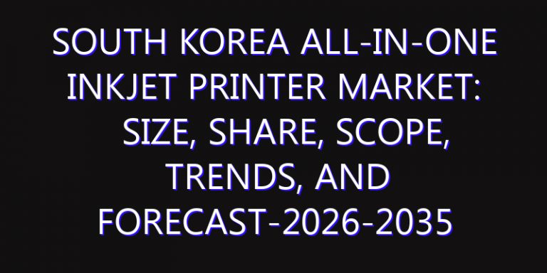 South Korea All-in-One Inkjet Printer Market: Size, Share, Scope, Trends, and Forecast-2026-2035
