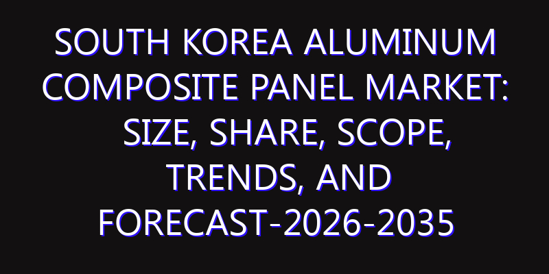 South Korea Aluminum Composite Panel Market: Size, Share, Scope, Trends, and Forecast-2026-2035