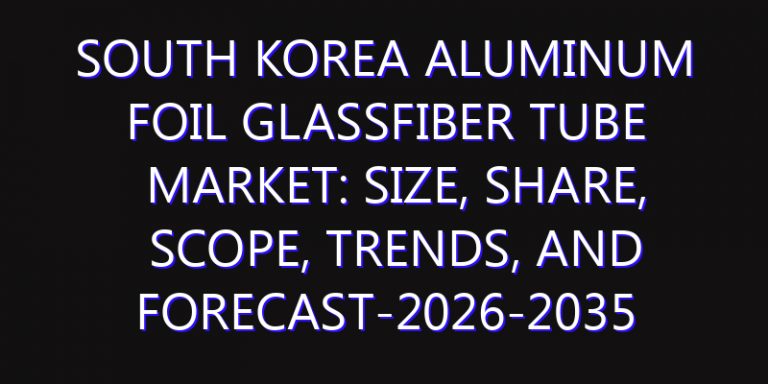 South Korea Aluminum Foil Glassfiber Tube Market: Size, Share, Scope, Trends, and Forecast-2026-2035