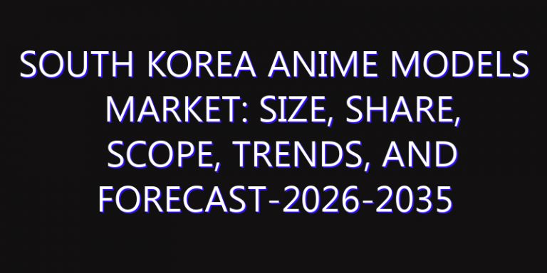 South Korea Anime Models Market: Size, Share, Scope, Trends, and Forecast-2026-2035