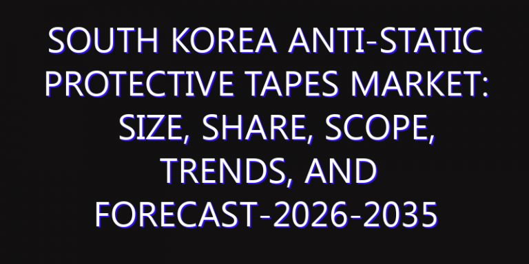 South Korea Anti-static Protective Tapes Market: Size, Share, Scope, Trends, and Forecast-2026-2035