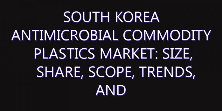 South Korea Antimicrobial Commodity Plastics Market: Size, Share, Scope, Trends, and Forecast-2026-2035