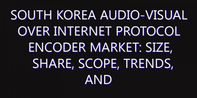South Korea Audio-Visual over Internet Protocol Encoder Market: Size, Share, Scope, Trends, and Forecast-2026-2035