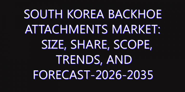 South Korea Backhoe Attachments Market: Size, Share, Scope, Trends, and Forecast-2026-2035