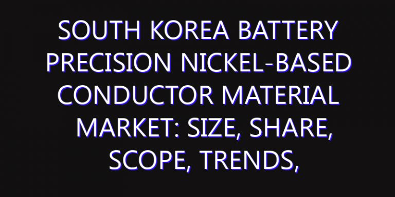 South Korea Battery Precision Nickel-Based Conductor Material Market: Size, Share, Scope, Trends, and Forecast-2026-2035