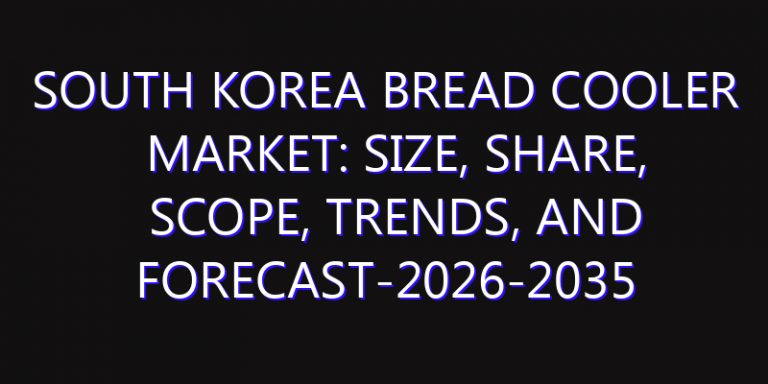 South Korea Bread Cooler Market: Size, Share, Scope, Trends, and Forecast-2026-2035