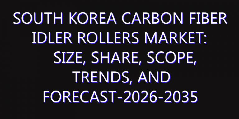 South Korea Carbon Fiber Idler Rollers Market: Size, Share, Scope, Trends, and Forecast-2026-2035