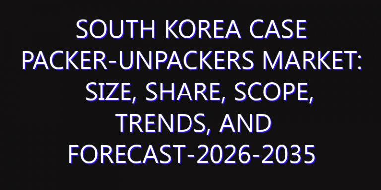 South Korea Case Packer-unpackers Market: Size, Share, Scope, Trends, and Forecast-2026-2035