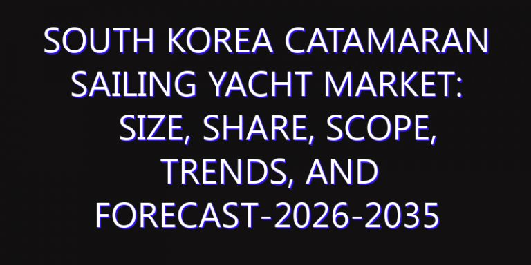 South Korea Catamaran Sailing Yacht Market: Size, Share, Scope, Trends, and Forecast-2026-2035