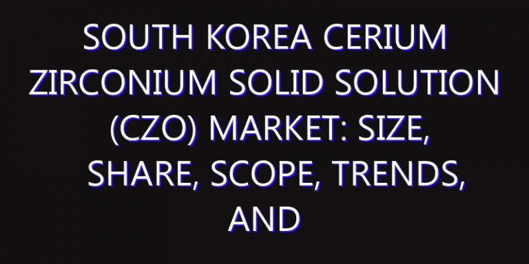 South Korea Cerium Zirconium Solid Solution (CZO) Market: Size, Share, Scope, Trends, and Forecast-2026-2035