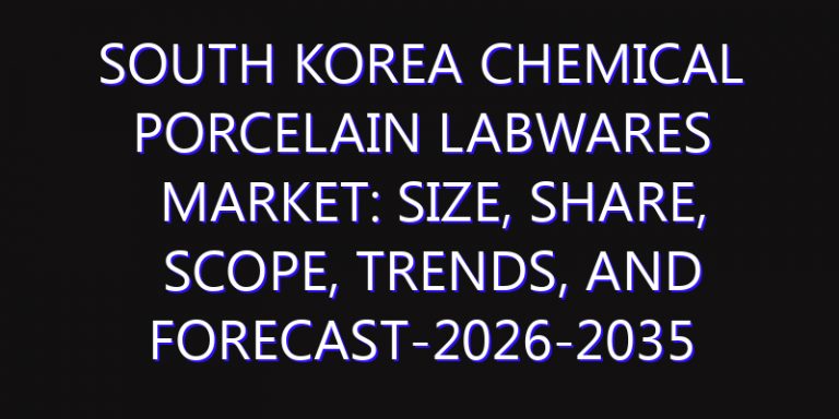 South Korea Chemical Porcelain Labwares Market: Size, Share, Scope, Trends, and Forecast-2026-2035