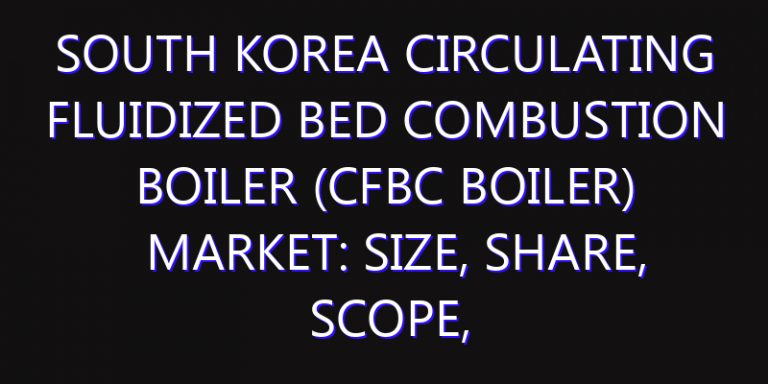 South Korea Circulating Fluidized Bed Combustion Boiler (CFBC Boiler) Market: Size, Share, Scope, Trends, and Forecast-2026-2035