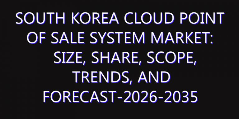 South Korea Cloud Point of Sale System Market: Size, Share, Scope, Trends, and Forecast-2026-2035