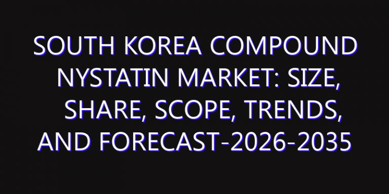 South Korea Compound Nystatin Market: Size, Share, Scope, Trends, and Forecast-2026-2035
