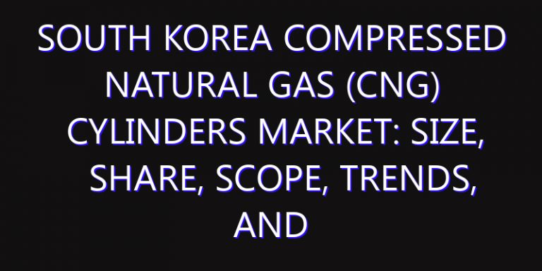 South Korea Compressed Natural Gas (CNG) Cylinders Market: Size, Share, Scope, Trends, and Forecast-2026-2035