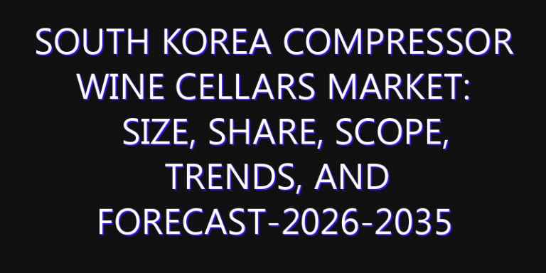 South Korea Compressor Wine Cellars Market: Size, Share, Scope, Trends, and Forecast-2026-2035