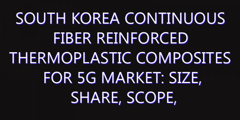 South Korea Continuous Fiber Reinforced Thermoplastic Composites for 5G Market: Size, Share, Scope, Trends, and Forecast-2026-2035
