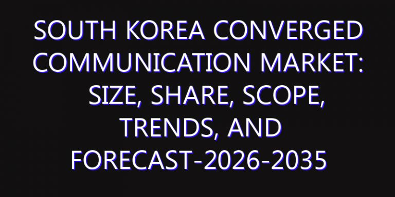 South Korea Converged Communication Market: Size, Share, Scope, Trends, and Forecast-2026-2035