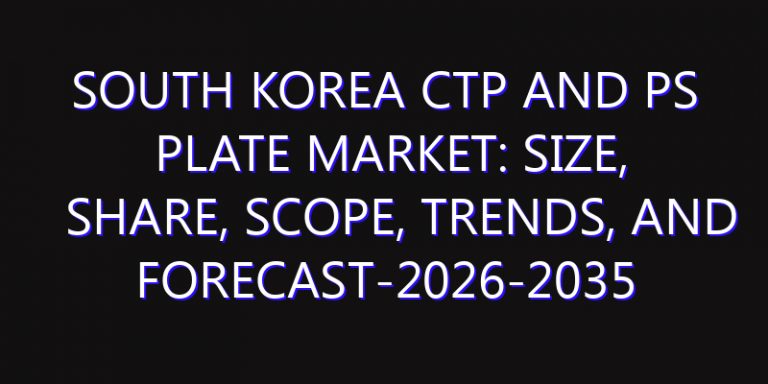 South Korea CTP and PS Plate Market: Size, Share, Scope, Trends, and Forecast-2026-2035