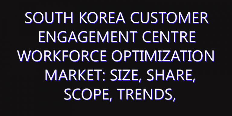 South Korea Customer Engagement Centre Workforce Optimization Market: Size, Share, Scope, Trends, and Forecast-2026-2035