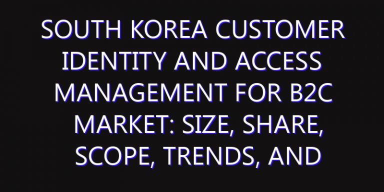 South Korea Customer Identity and Access Management for B2C Market: Size, Share, Scope, Trends, and Forecast-2026-2035
