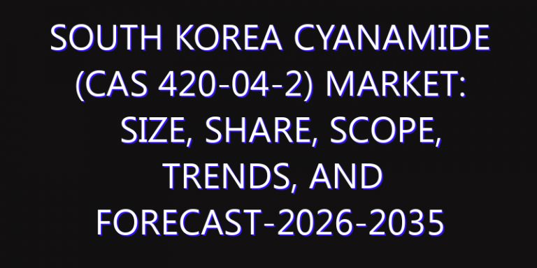 South Korea Cyanamide (CAS 420-04-2) Market: Size, Share, Scope, Trends, and Forecast-2026-2035