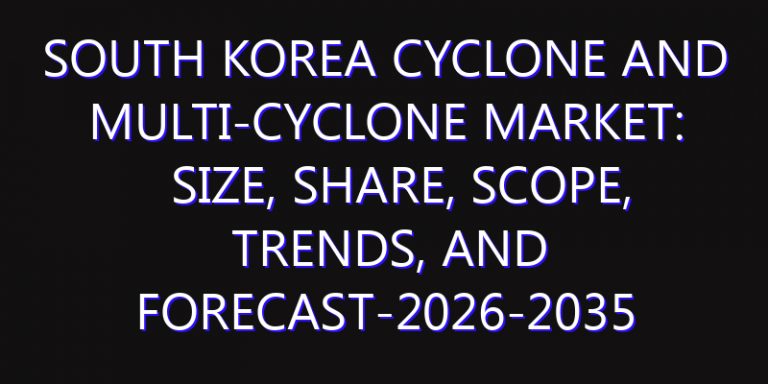 South Korea Cyclone and Multi-Cyclone Market: Size, Share, Scope, Trends, and Forecast-2026-2035