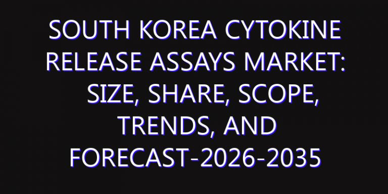 South Korea Cytokine Release Assays Market: Size, Share, Scope, Trends, and Forecast-2026-2035