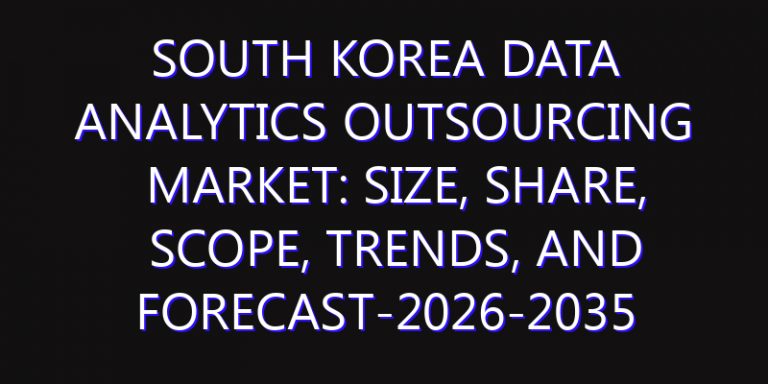 South Korea Data Analytics Outsourcing Market: Size, Share, Scope, Trends, and Forecast-2026-2035