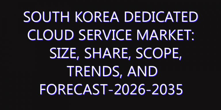 South Korea Dedicated Cloud Service Market: Size, Share, Scope, Trends, and Forecast-2026-2035