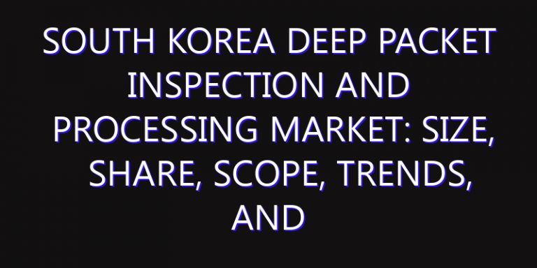 South Korea Deep Packet Inspection and Processing Market: Size, Share, Scope, Trends, and Forecast-2026-2035