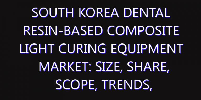 South Korea Dental Resin-Based Composite Light Curing Equipment Market: Size, Share, Scope, Trends, and Forecast-2026-2035
