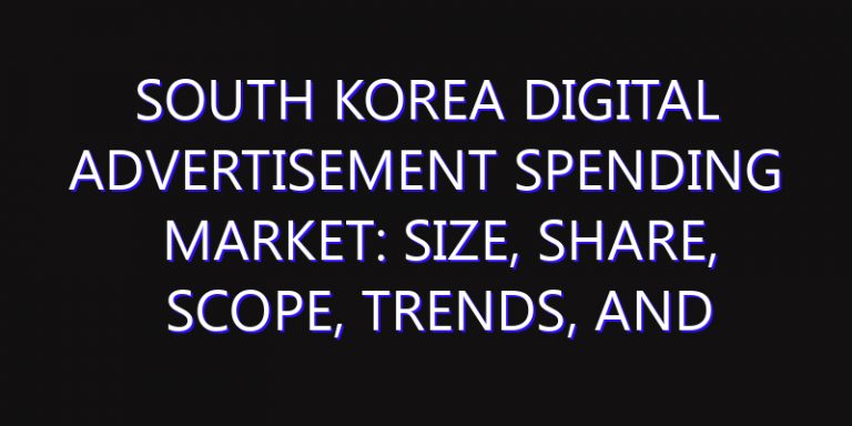South Korea Digital Advertisement Spending Market: Size, Share, Scope, Trends, and Forecast-2026-2035