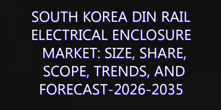 South Korea DIN Rail Electrical Enclosure Market: Size, Share, Scope, Trends, and Forecast-2026-2035