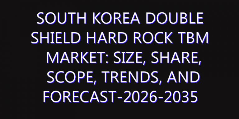 South Korea Double Shield Hard Rock TBM Market: Size, Share, Scope, Trends, and Forecast-2026-2035