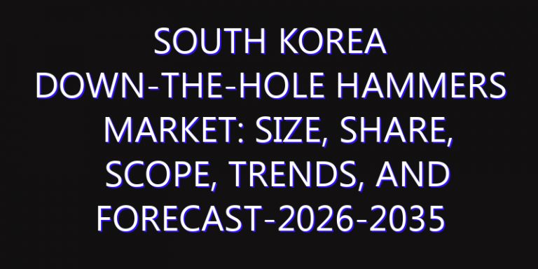 South Korea Down-The-Hole Hammers Market: Size, Share, Scope, Trends, and Forecast-2026-2035