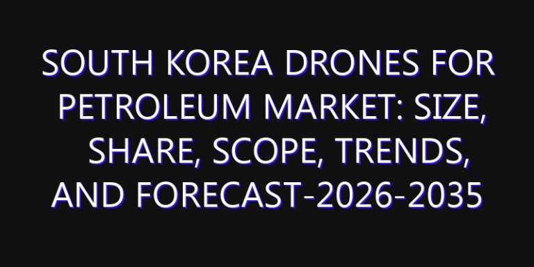 South Korea Drones for Petroleum Market: Size, Share, Scope, Trends, and Forecast-2026-2035
