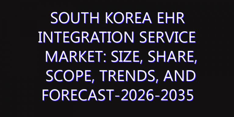 South Korea EHR Integration Service Market: Size, Share, Scope, Trends, and Forecast-2026-2035