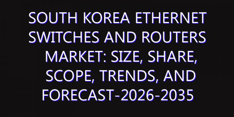 South Korea Ethernet Switches and Routers Market: Size, Share, Scope, Trends, and Forecast-2026-2035