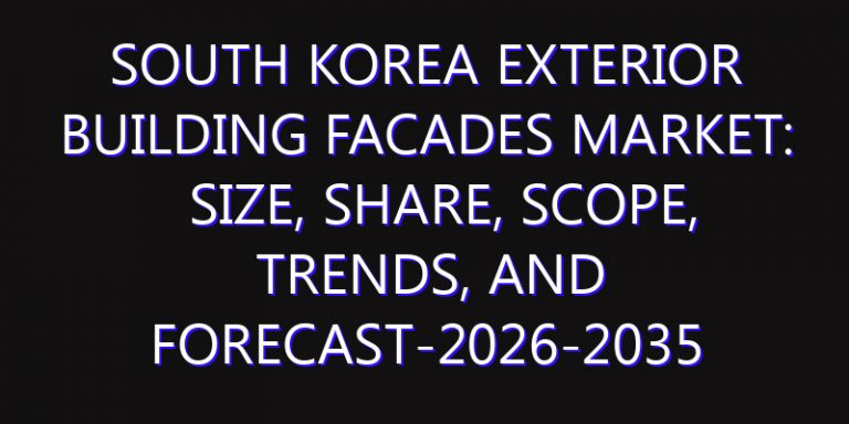 South Korea Exterior Building Facades Market: Size, Share, Scope, Trends, and Forecast-2026-2035