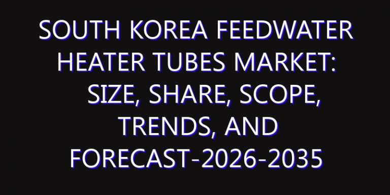 South Korea Feedwater Heater Tubes Market: Size, Share, Scope, Trends, and Forecast-2026-2035