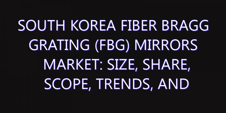 South Korea Fiber Bragg Grating (FBG) Mirrors Market: Size, Share, Scope, Trends, and Forecast-2026-2035