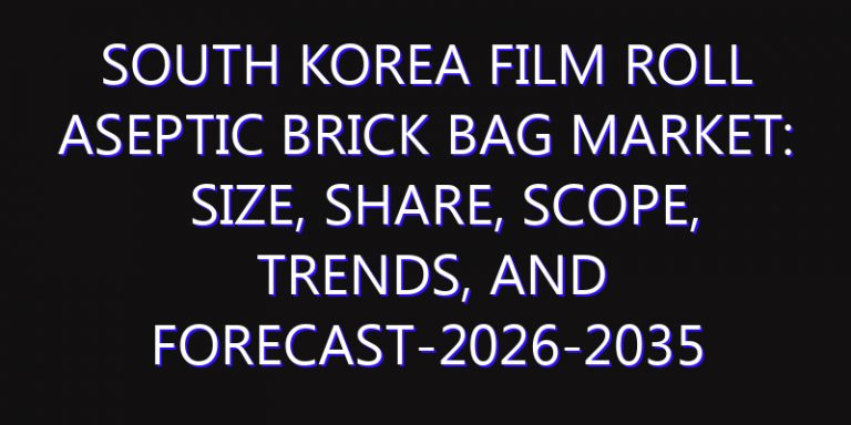 South Korea Film Roll Aseptic Brick Bag Market: Size, Share, Scope, Trends, and Forecast-2026-2035