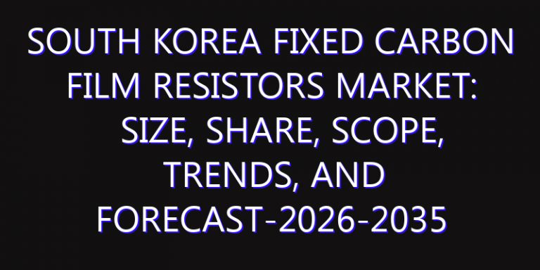 South Korea Fixed Carbon Film Resistors Market: Size, Share, Scope, Trends, and Forecast-2026-2035