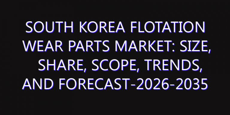 South Korea Flotation Wear Parts Market: Size, Share, Scope, Trends, and Forecast-2026-2035