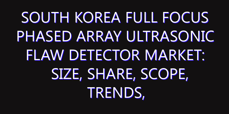 South Korea Full Focus Phased Array Ultrasonic Flaw Detector Market: Size, Share, Scope, Trends, and Forecast-2026-2035