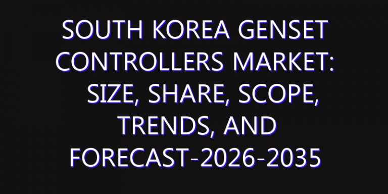 South Korea Genset Controllers Market: Size, Share, Scope, Trends, and Forecast-2026-2035