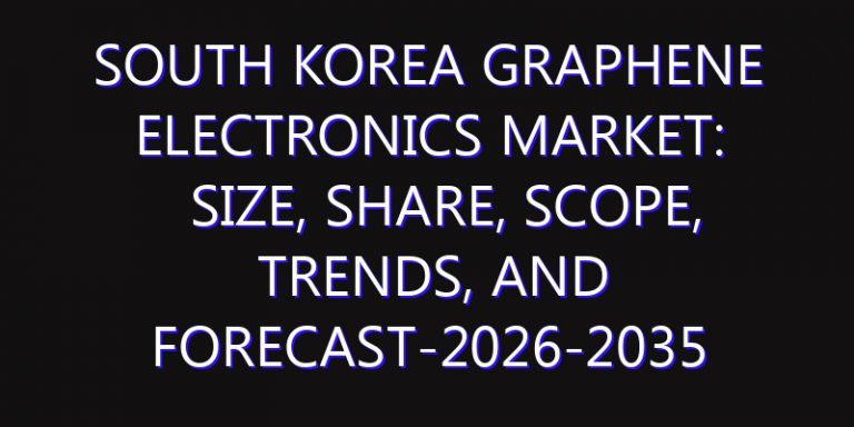 South Korea Graphene Electronics Market: Size, Share, Scope, Trends, and Forecast-2026-2035