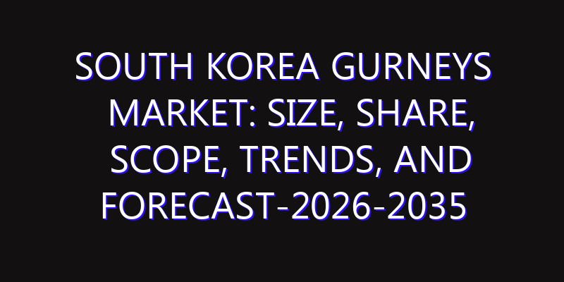South Korea Gurneys Market: Size, Share, Scope, Trends, and Forecast-2026-2035